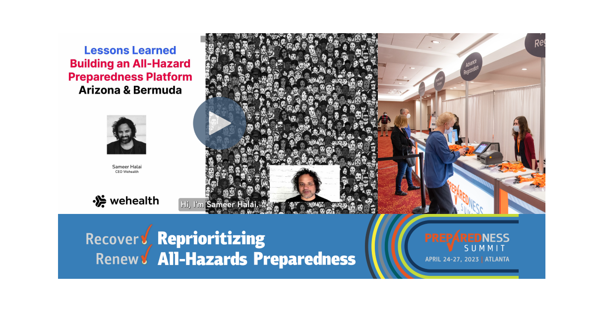 Wehealth All-hazard Platform at the NACCHO Preparedness Summit 2023